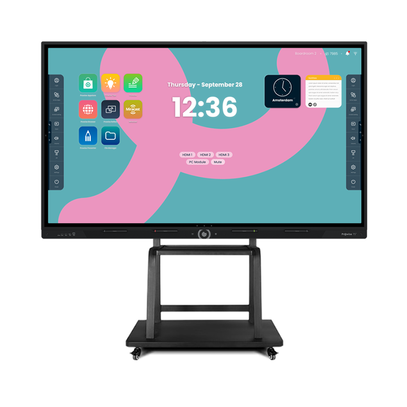 Інтерактивна панель Prowise Touchscreen Ten G3 65", мобільний стенд